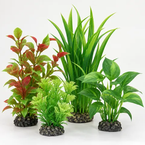 Silk aquarium plants